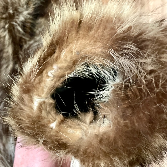 Custom 100% Real Fur vintage Coat waist length jacket - Picture 4 of 13